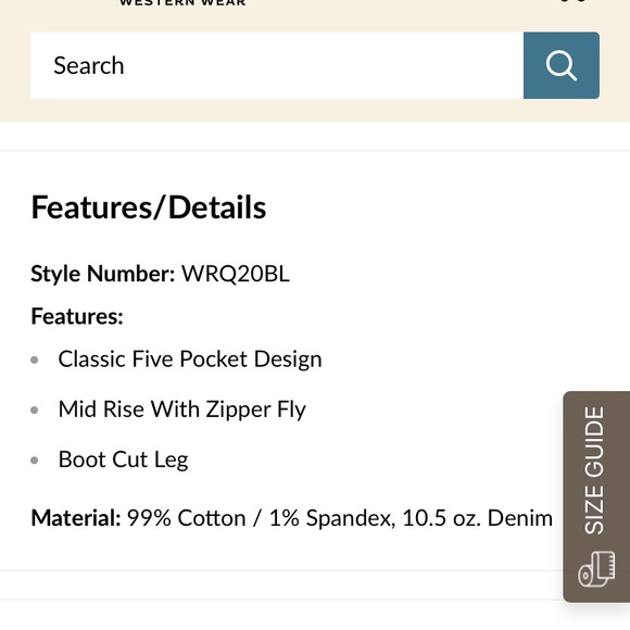 Wrangler Women Ultimate Riding Q-Baby Mid Rise Jeans. Size 5x30 - Picture 6 of 7